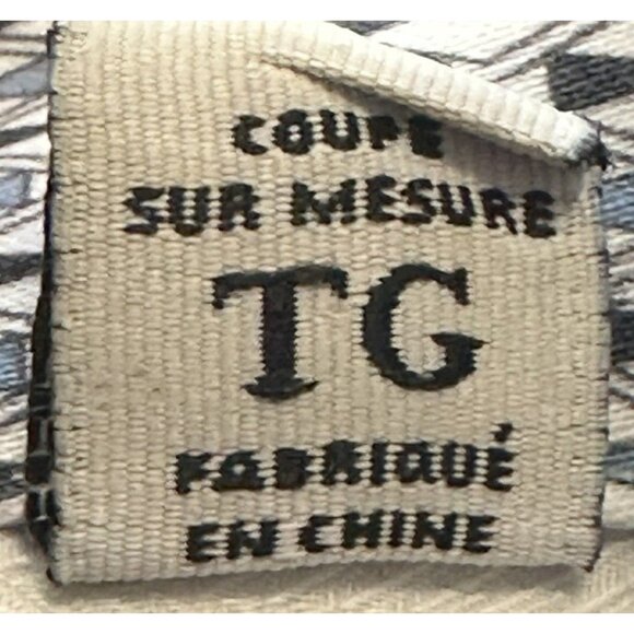 Robert Graham Mens Shirt Button Up Geometric Modern Americana Long Sleeve XL - Picture 12 of 13